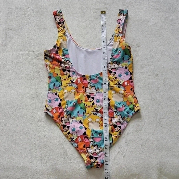 POKEMON ONE PIECE BODYSUIT SWIMSUIT LOW BACK S - Picture 6 of 8